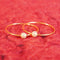 22 Carat Gold Baby Bangels With White Stone Beads  5.43g by Mahita Collections